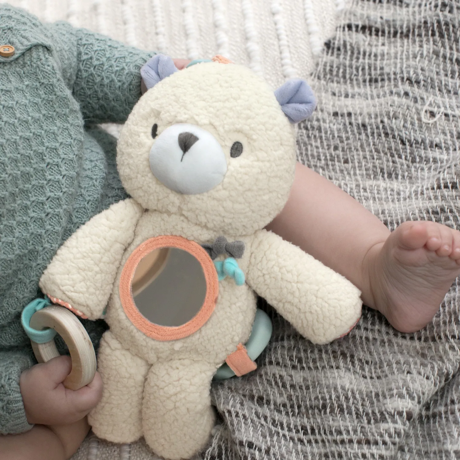 Ingenuity Nate Teddy Aktivspielzeug Plüsch ab Geburt