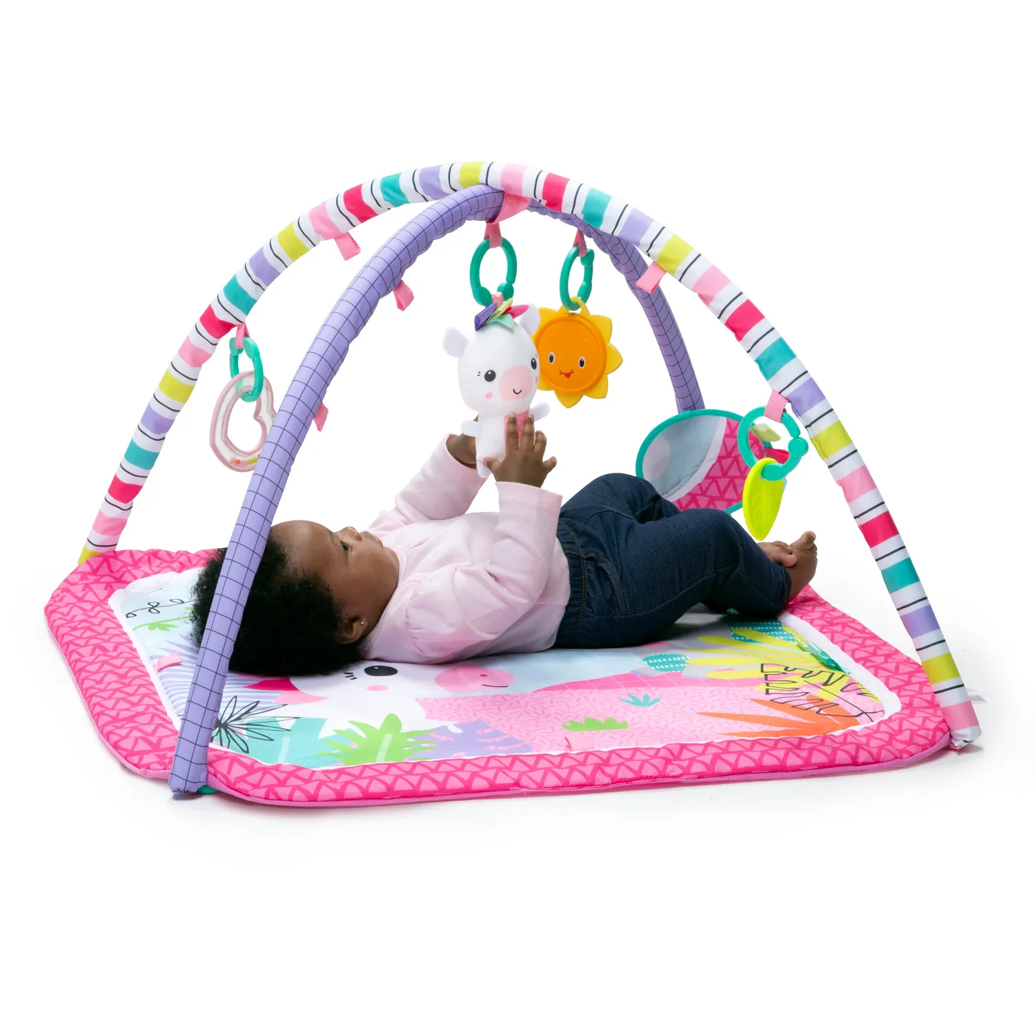 Bright Starts Unicorn Crew Spielbogen Pink waschbar