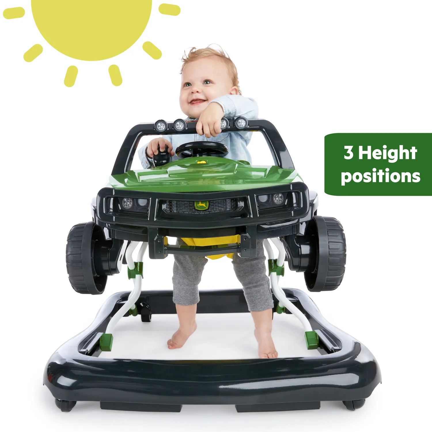 Bright Starts John Deere Gator Lauflernwagen 4-in-1 grün