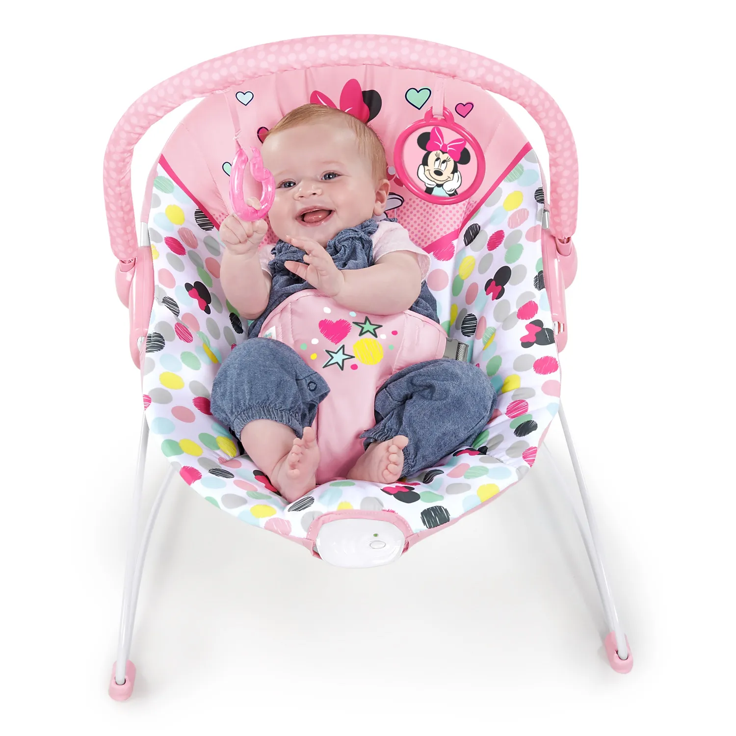 Bright Starts Minnie Mouse Babywippe Spotty Dotty Vibration