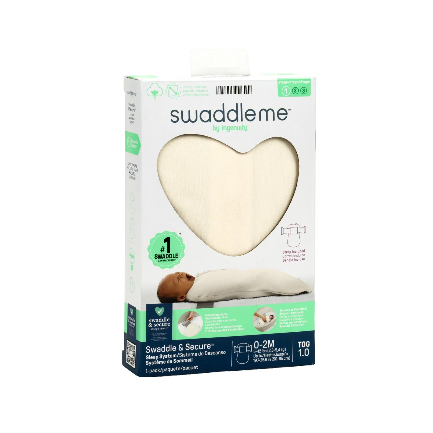 SwaddleMe Swaddle & Secure Stage 1 Pucksack Baumwolle Neugeborene