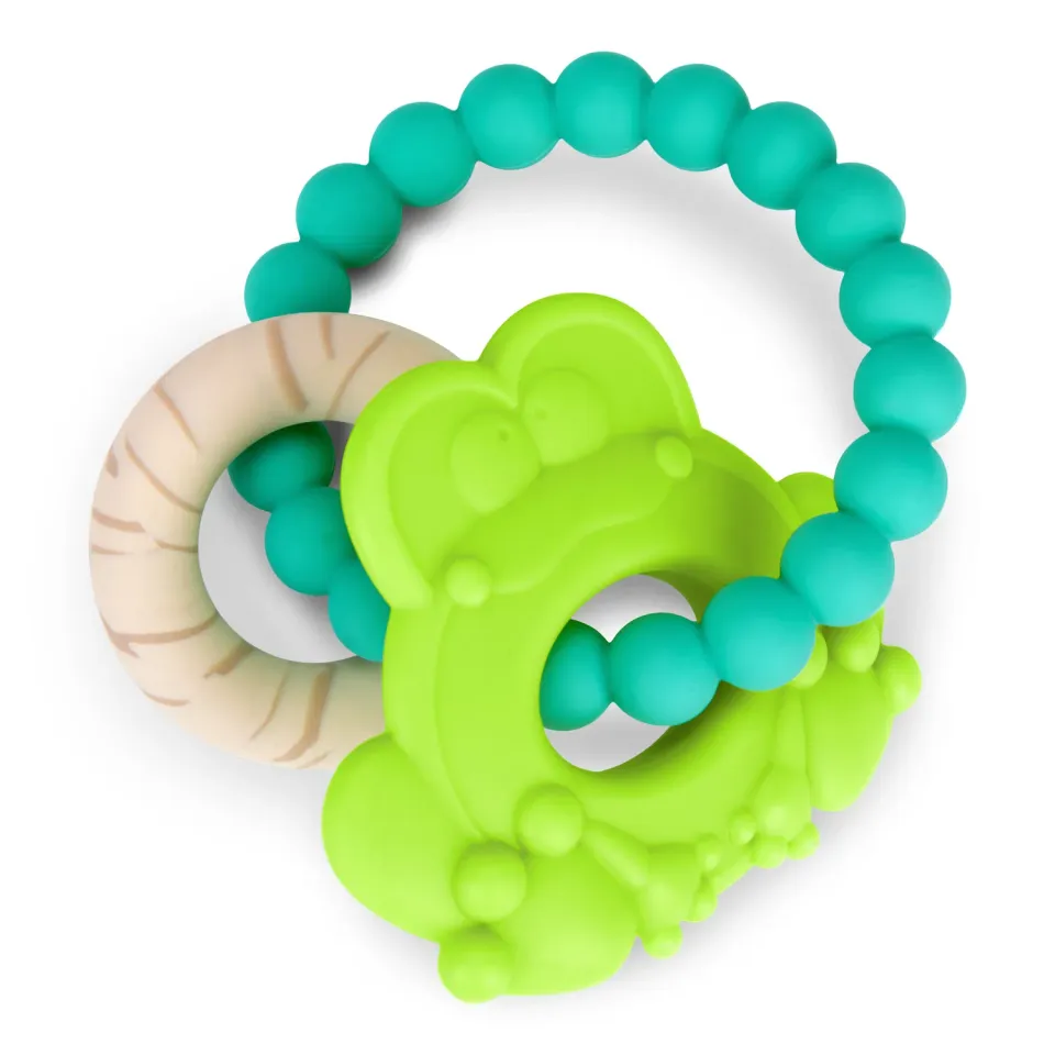 Bright Starts Ribbit Ring Silikon-Beissring Frosch ab 3 Monate