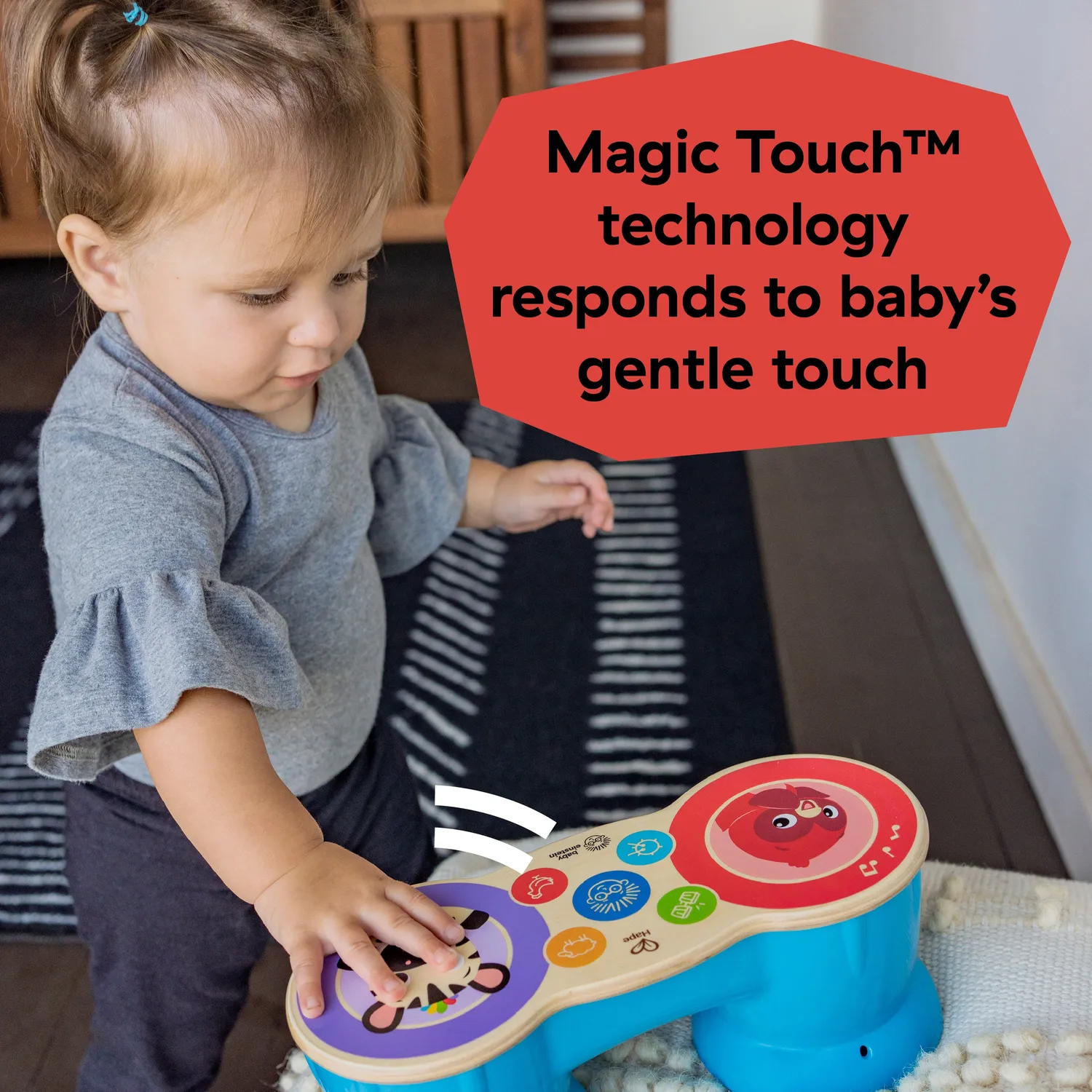 Baby Einstein Upbeat Tunes Holztrommel Magic Touch ab 6 Monate