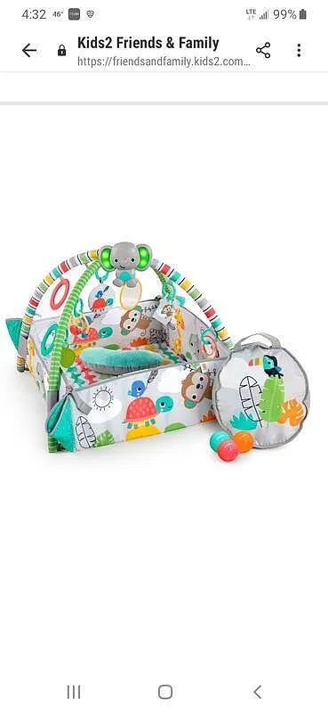 Bright Starts Totally Tropical Spieldecke Bällebad 5-in-1