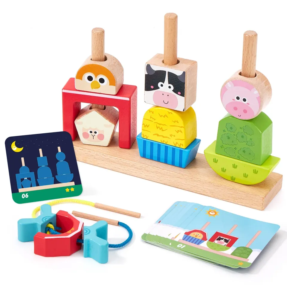 hahaland Brain Building Block Holzbausteine Montessori