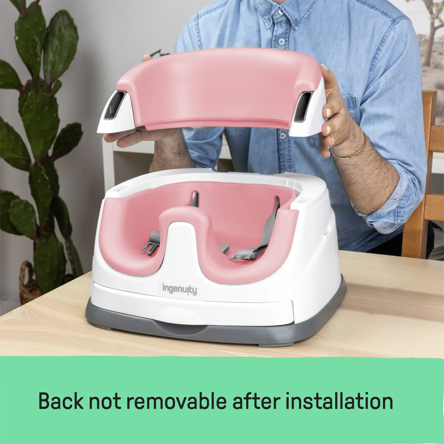 Ingenuity Baby Base 2-in-1 Sitzerhöhung Peony mit Tablett