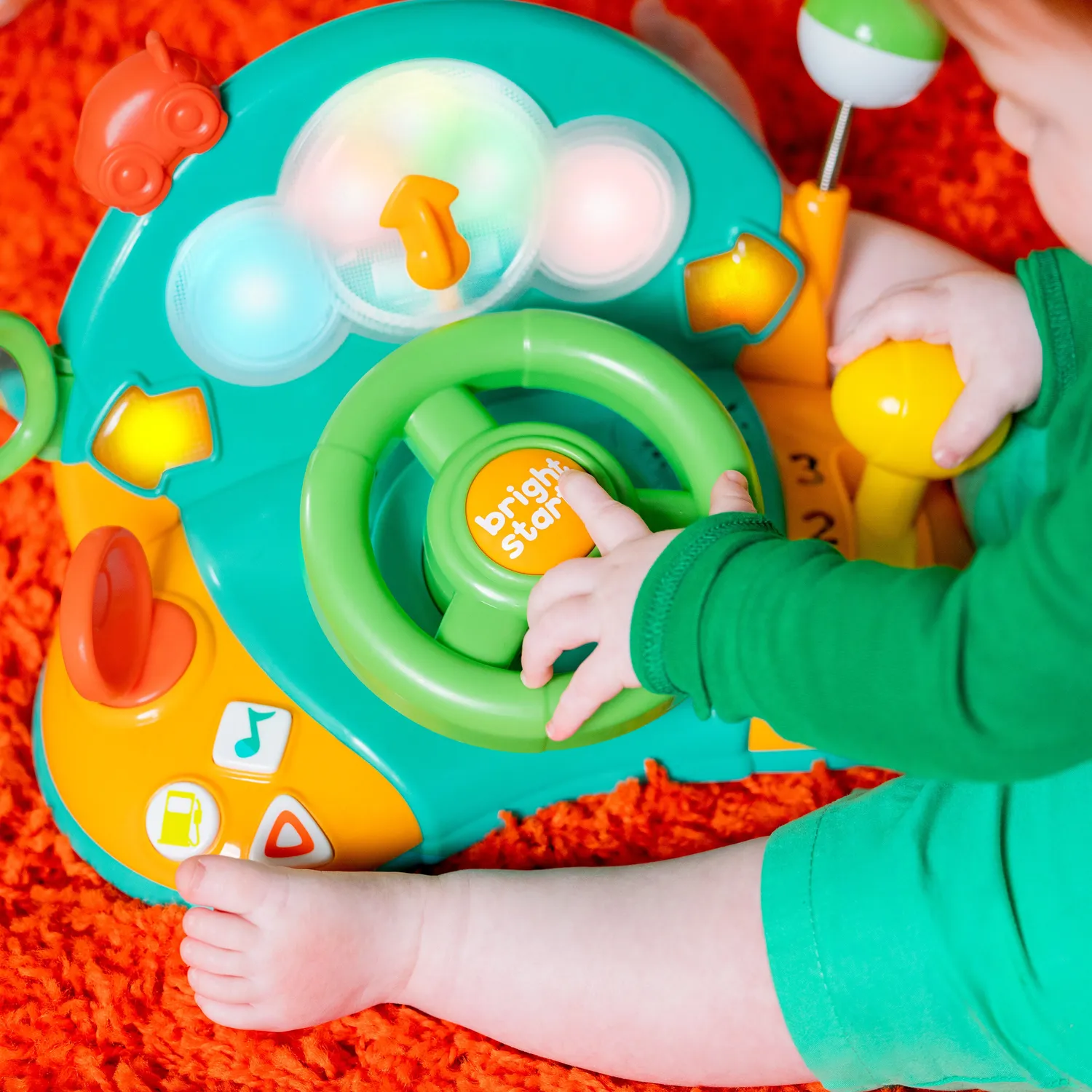 Bright Starts Lights Colors Driver Lenkrad Spielzeug Musik