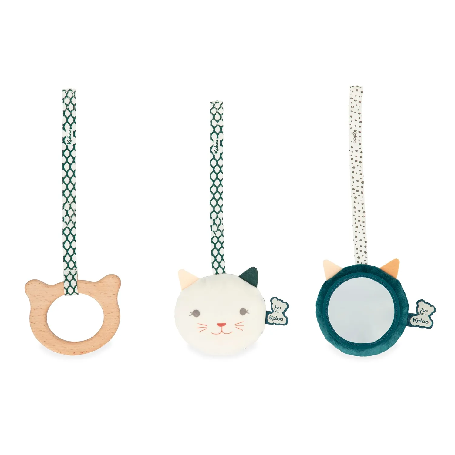 Kaloo Stimuli K227003 Babyspielzeug 3er-Set Katzen ab Geburt