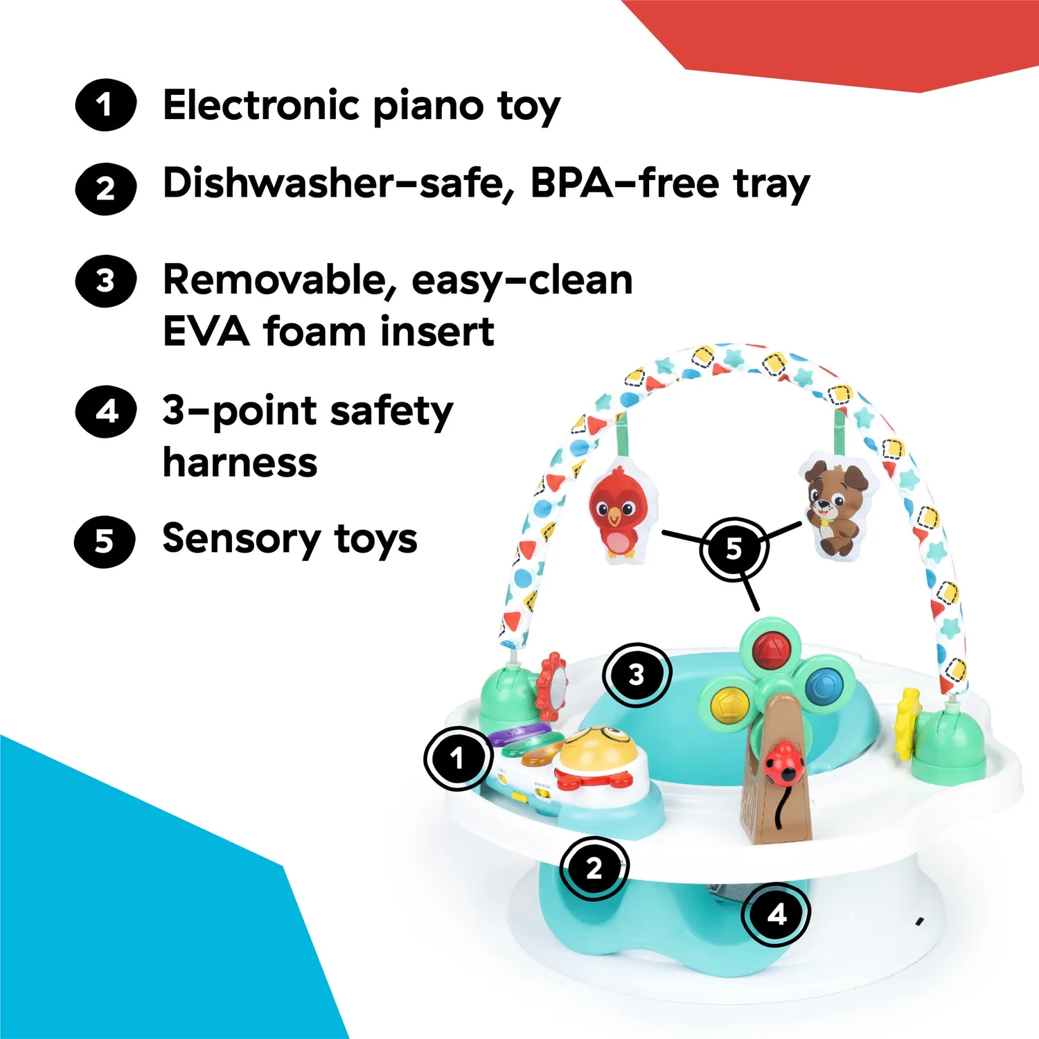 Baby Einstein SuperSeat Touch of Tunes Sitz 3-in-1