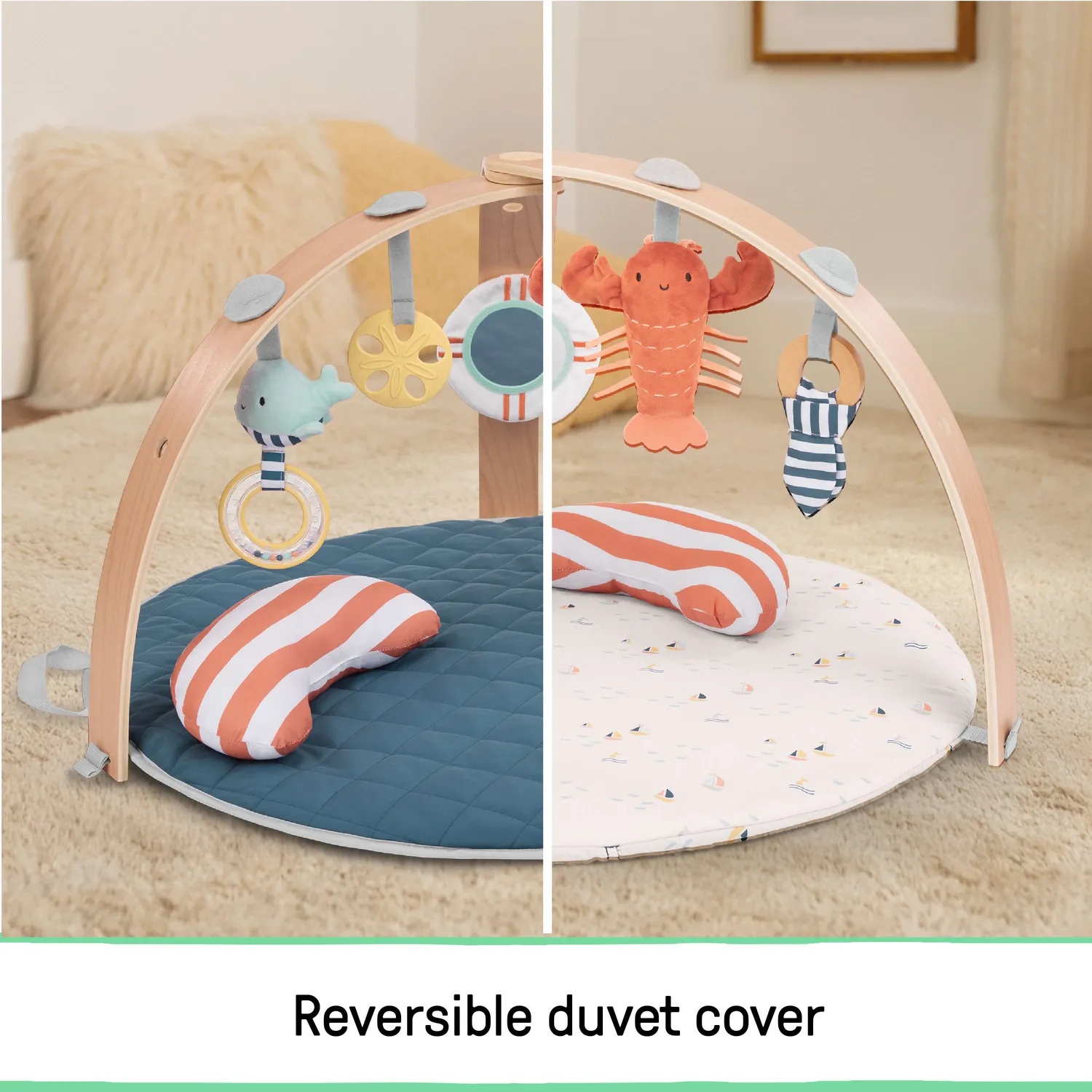 Ingenuity Cozy Spot Harbor Haven Spieldecke Holz-Spielbogen