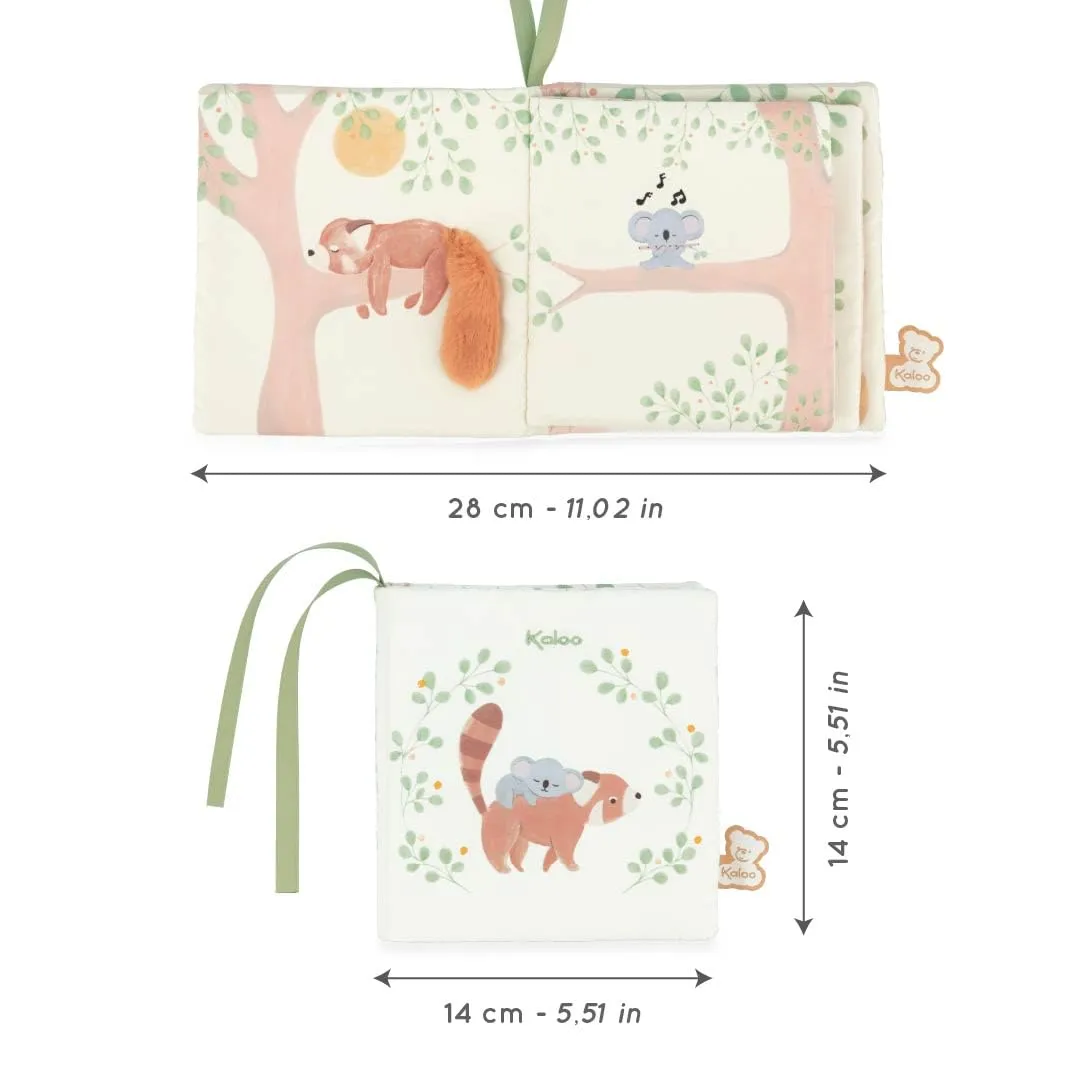 Kaloo Stimuli Stoffbilderbuch Roter Panda Koala 14 cm