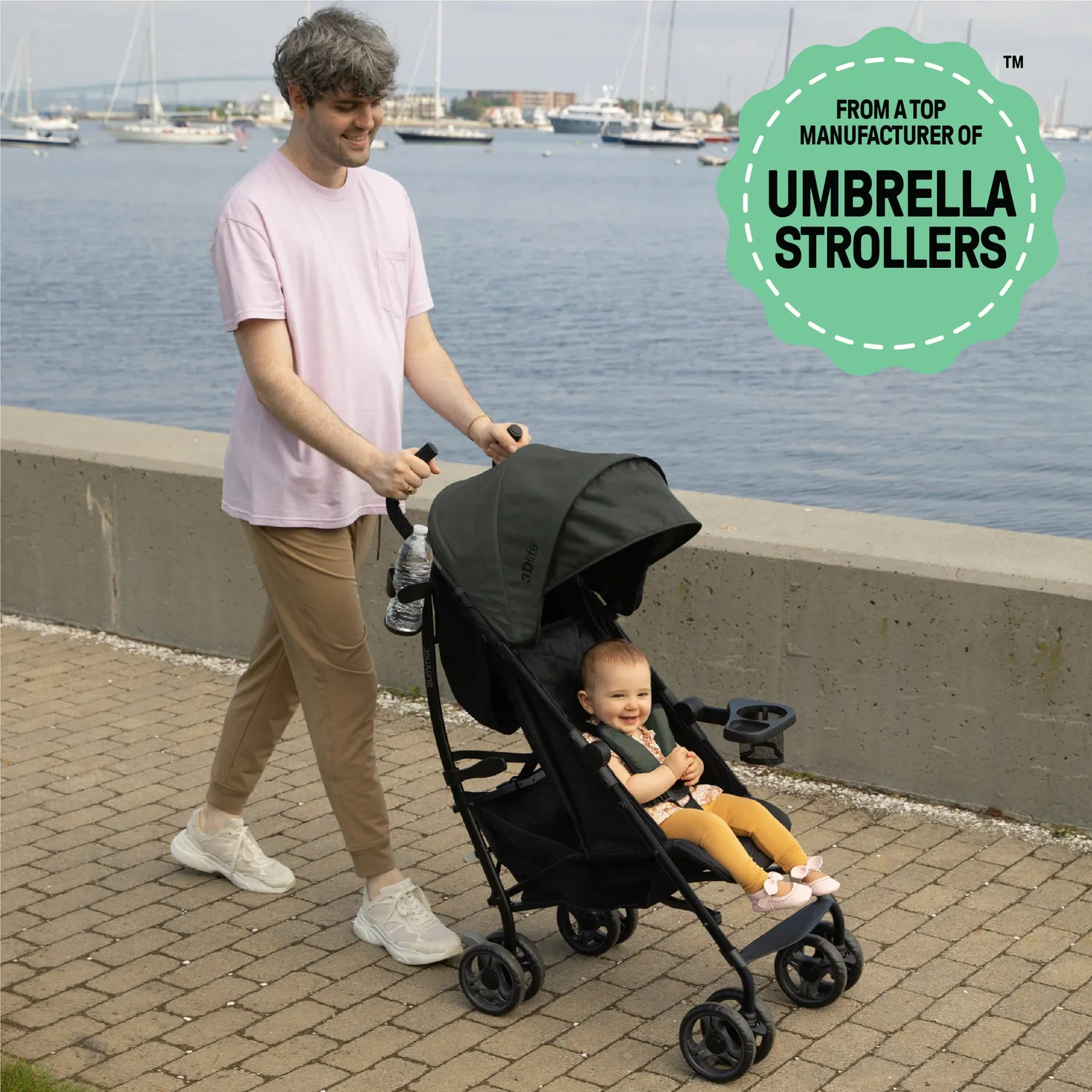 Ingenuity 3Dlite Buggy Schwarz-Grün bis 22,5 kg