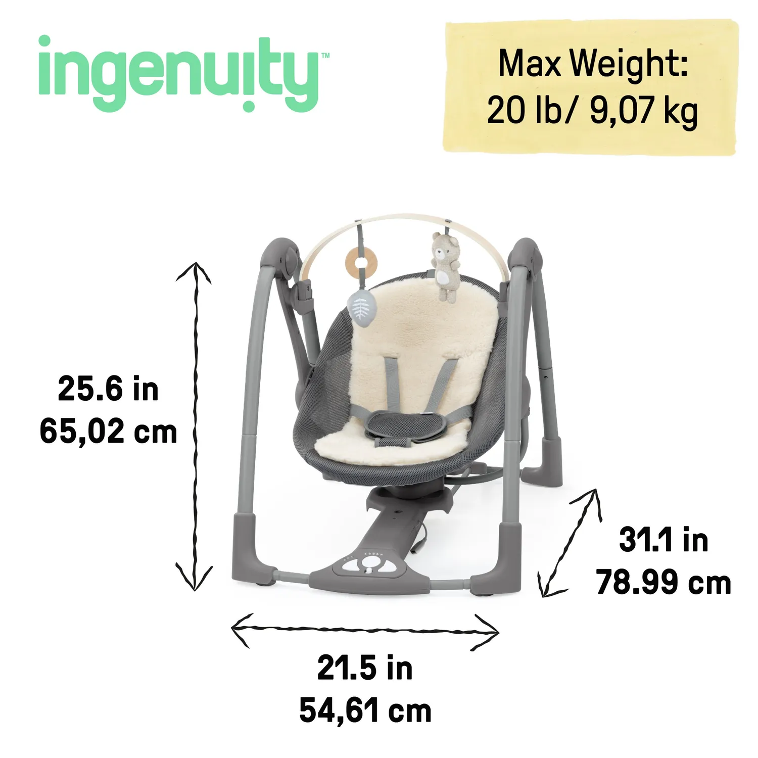 Ingenuity Every Season Wesley Babyschaukel 0-9 Monate