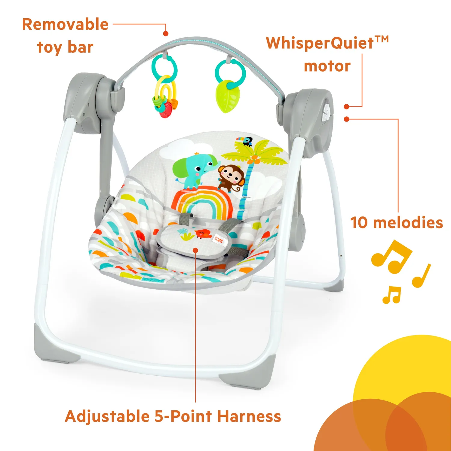 Bright Starts Playful Paradise Babyschaukel tragbar faltbar