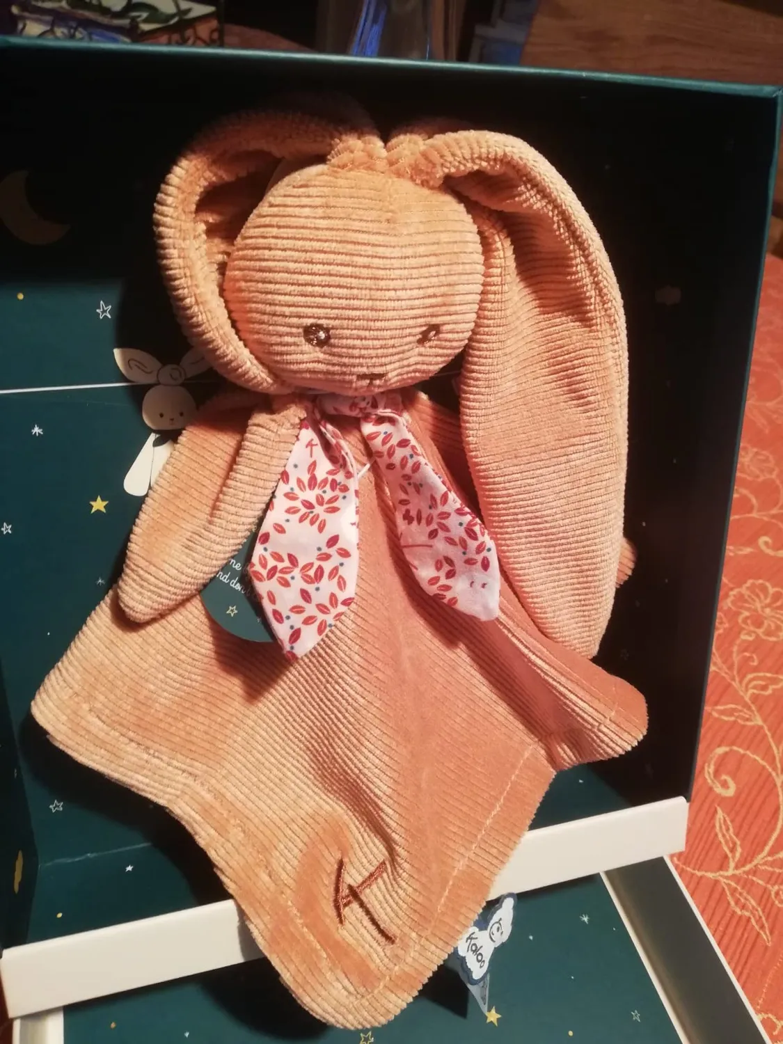 Kaloo Lapinoo Hasen-Kuscheltuch pfirsich 30 cm weich