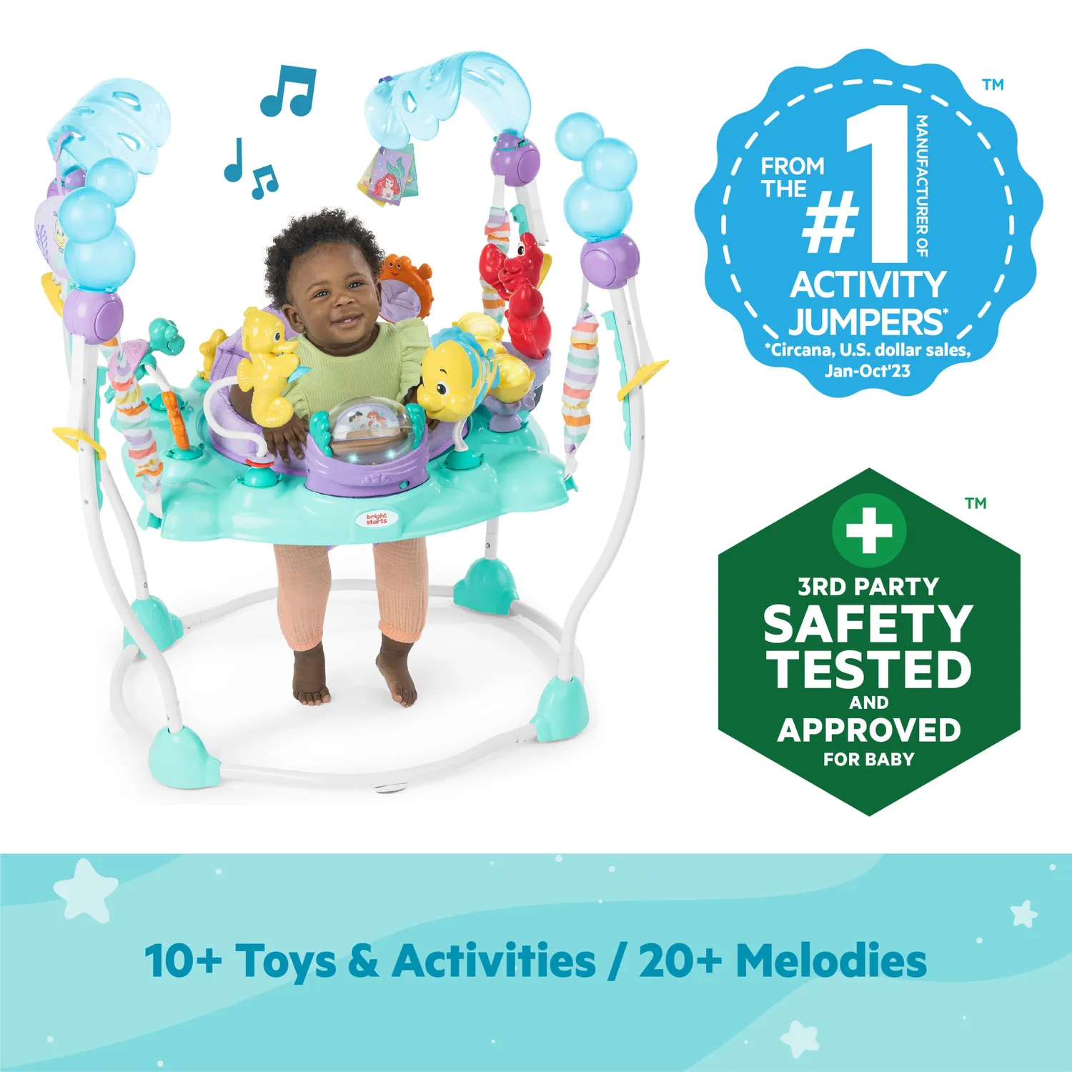 Disney Baby Arielle Sea Activities Baby-Jumper mit Sound