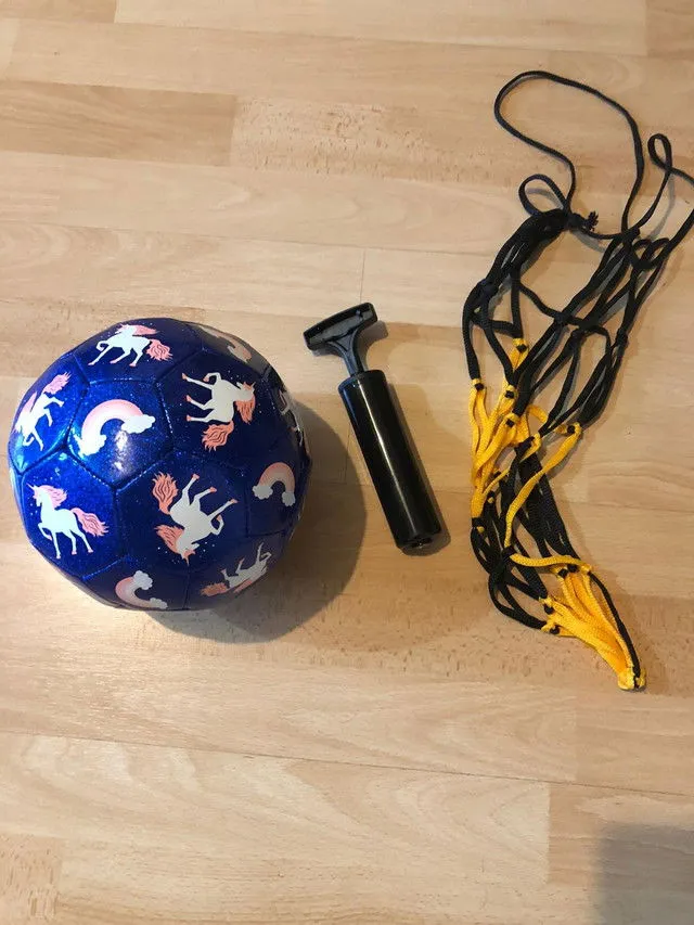 hahaland Fußball Größe 3 Glitzer mit Pumpe