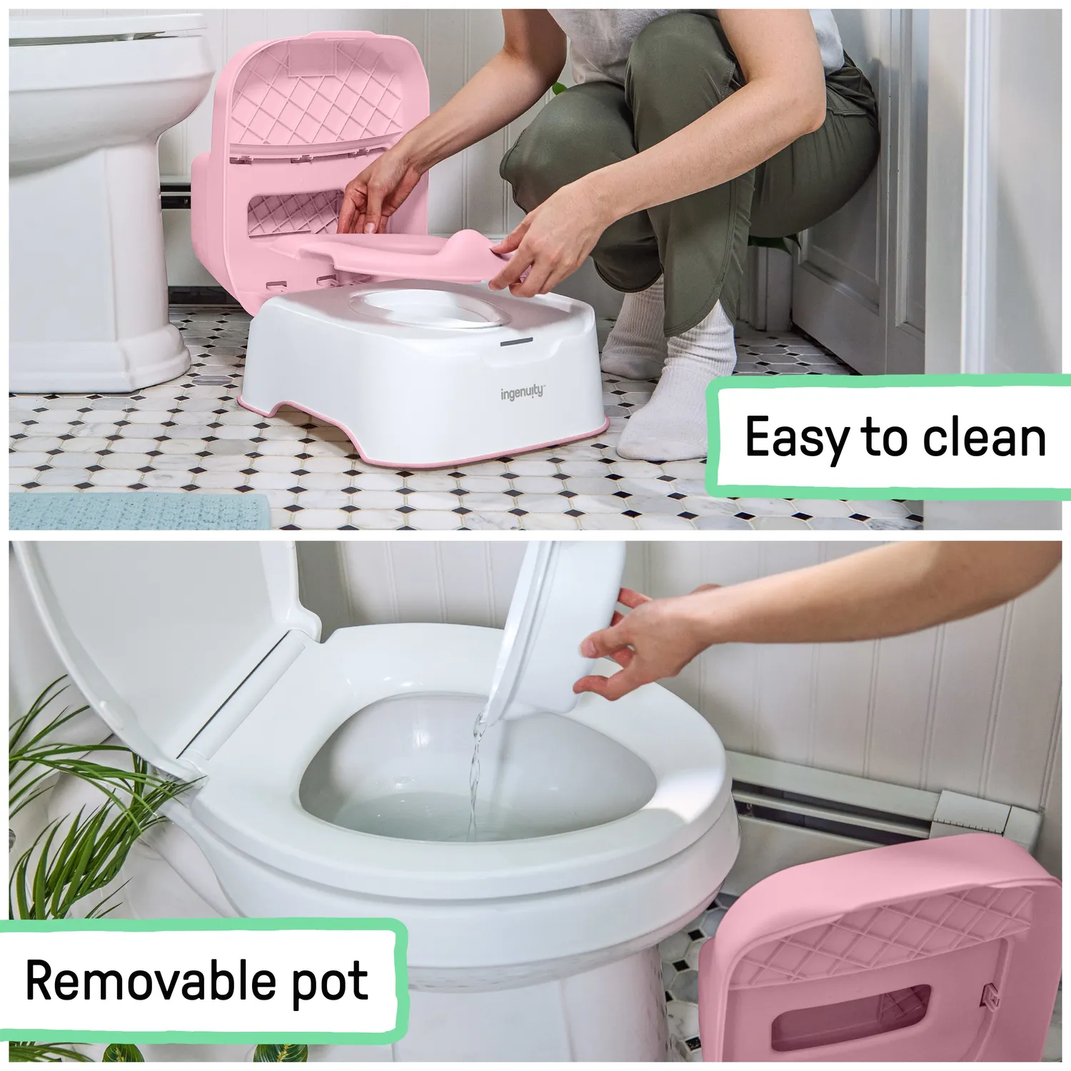 Ingenuity Prepare to Potty 3-in-1 Töpfchen Pink