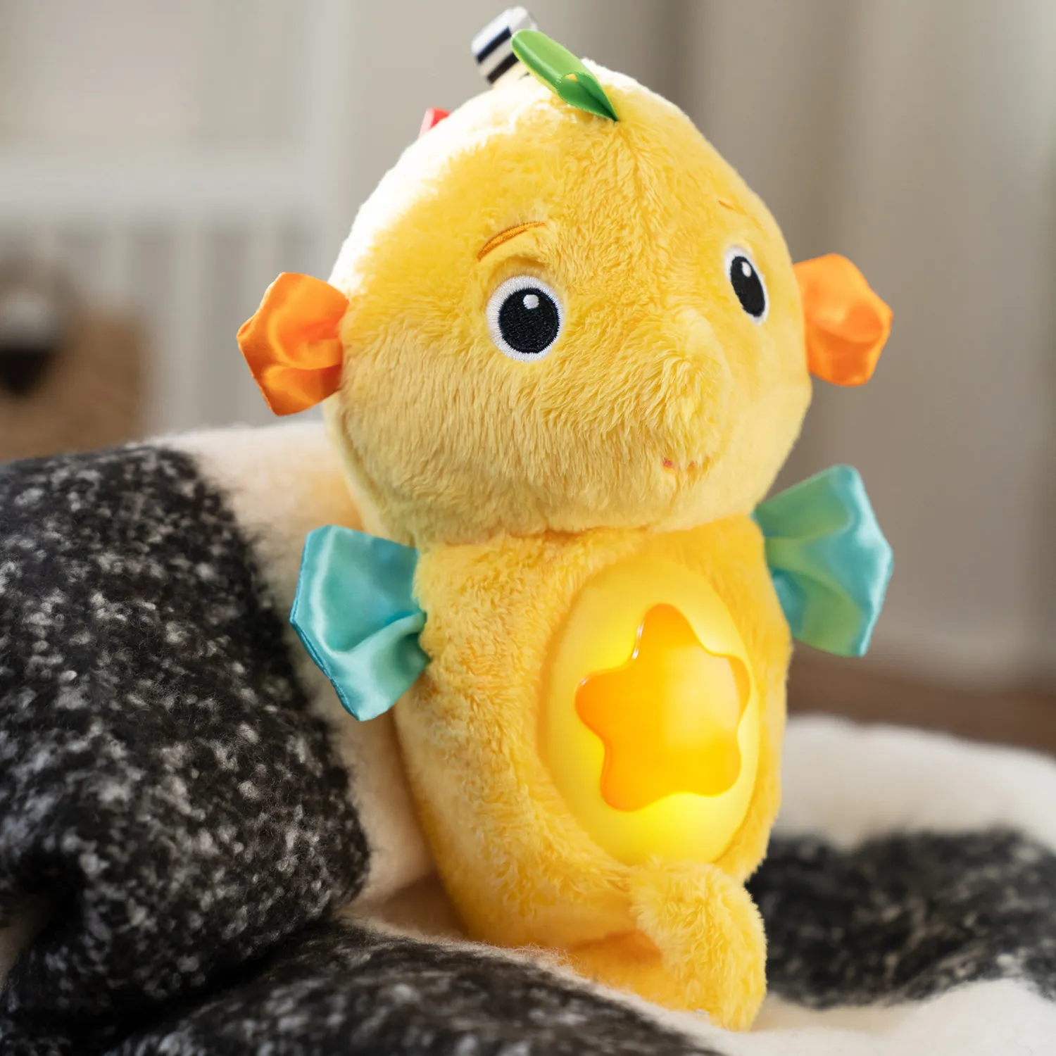 Baby Einstein Sea Dreams Seahorse Kuscheltier Gelb mit Musiklicht