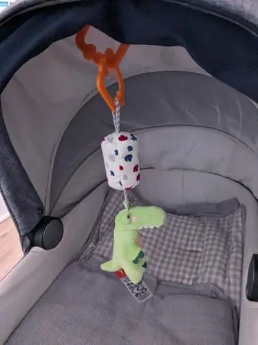 TUMAMA Tummy Time Set Spiegel Knisterbuch Rassel