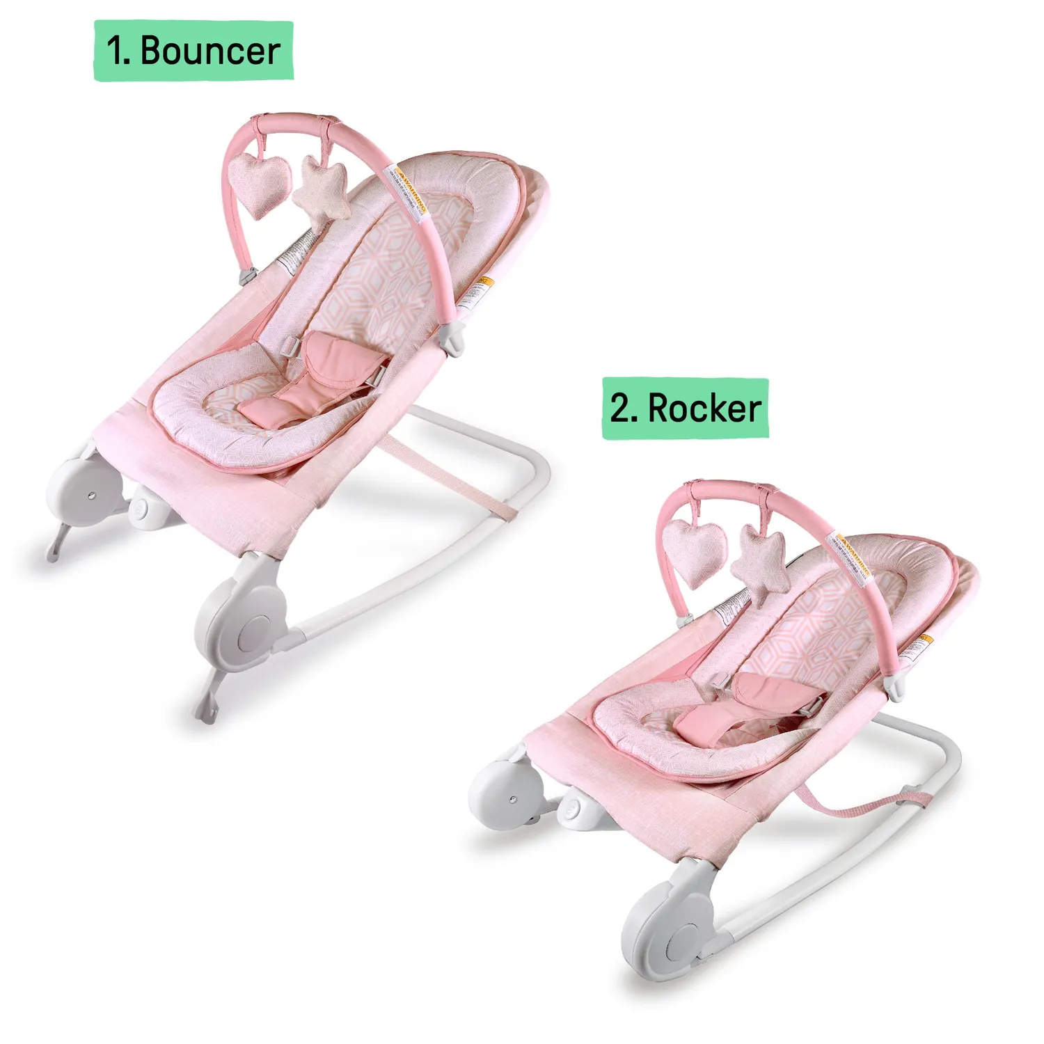 Summer by Ingenuity 2-in-1 Babywippe Duo Pink