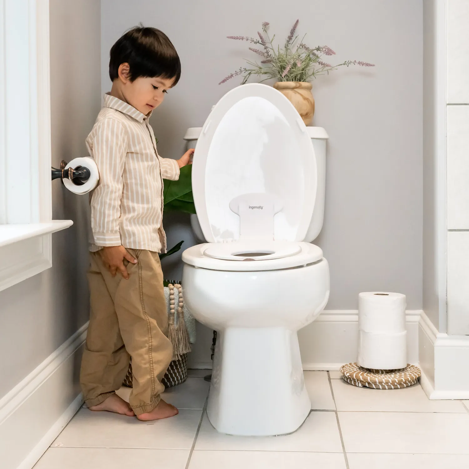 Ingenuity Flip & Sit Toilettensitz 2er-Set für Kinder klappbar