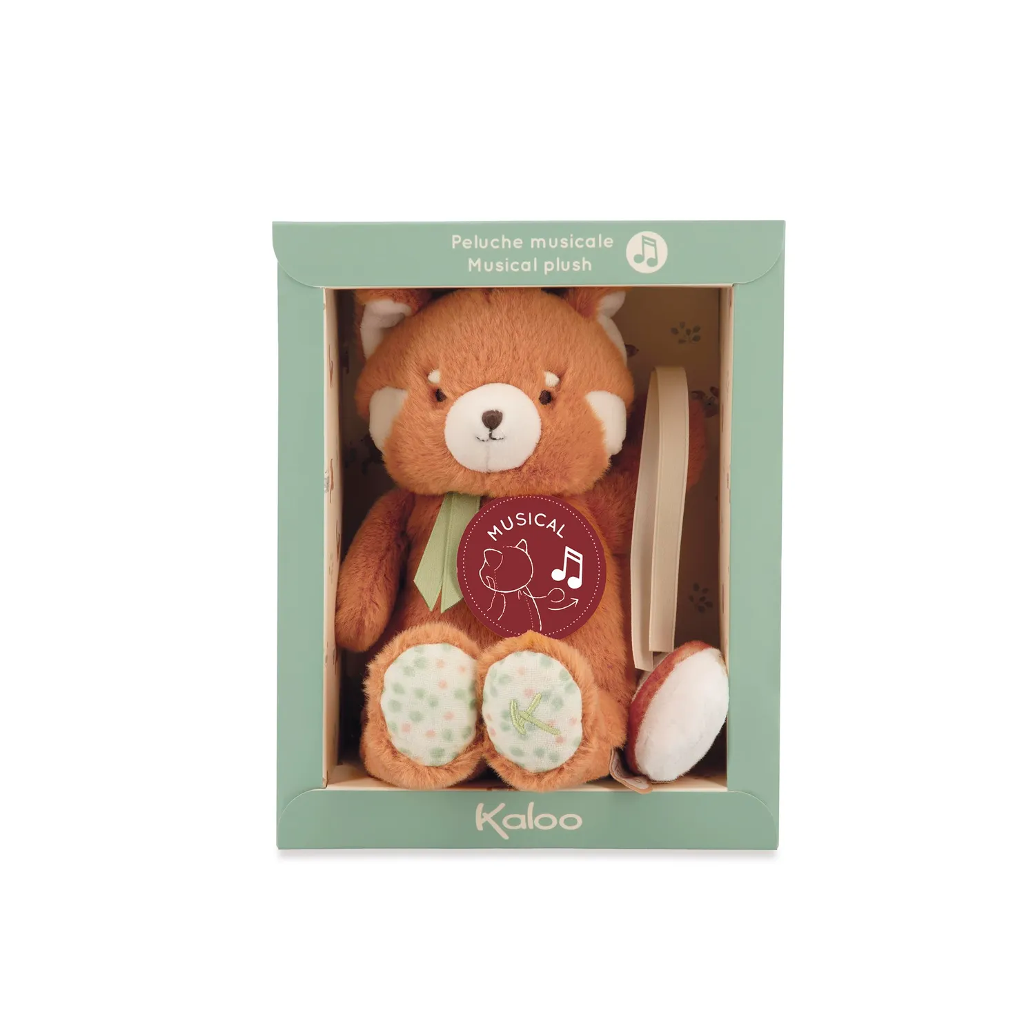 Kaloo Stimuli Babyball Musikplüsch Roter Panda 20 cm