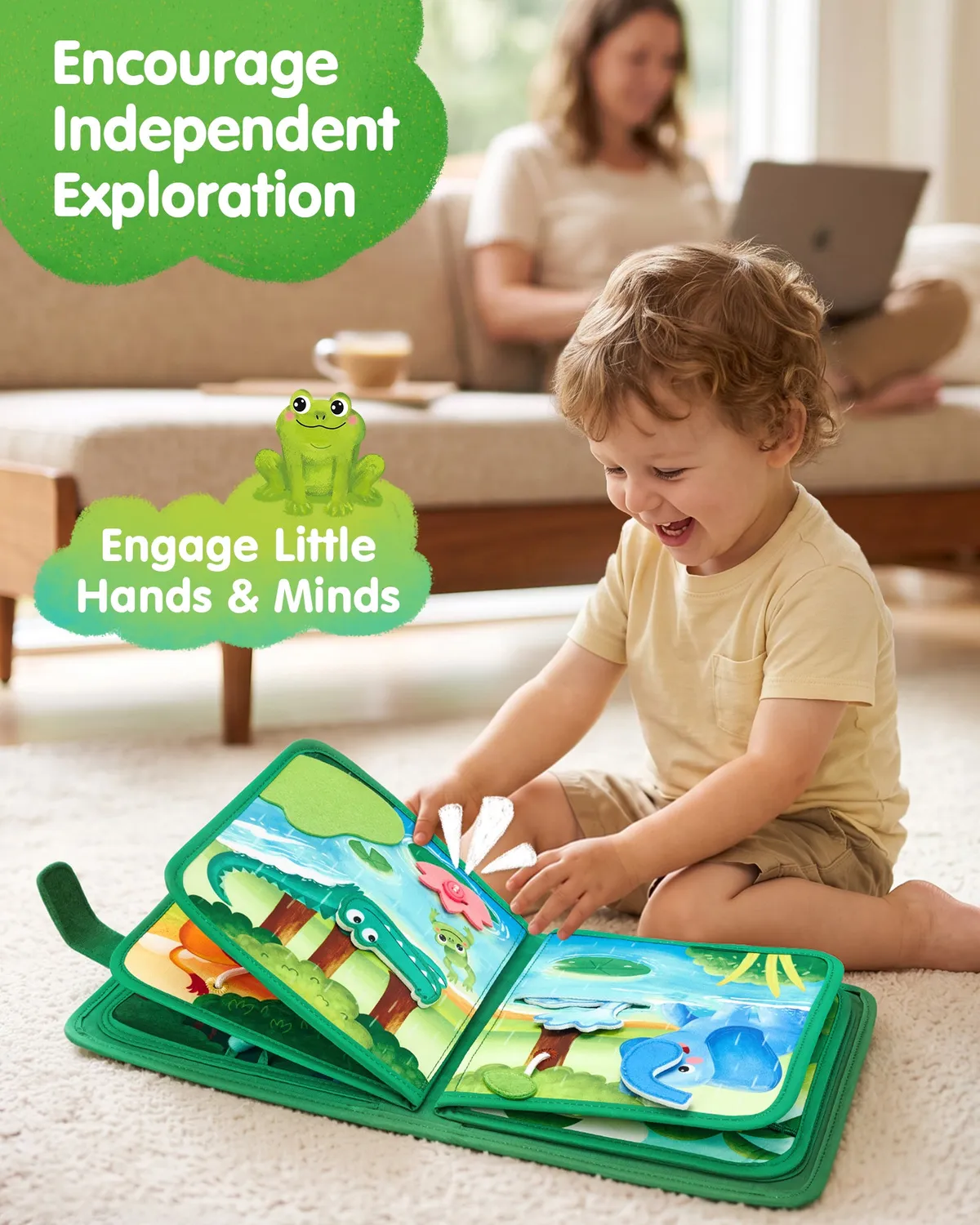 hahaland My First Jungle Book Quiet Book 10 Seiten