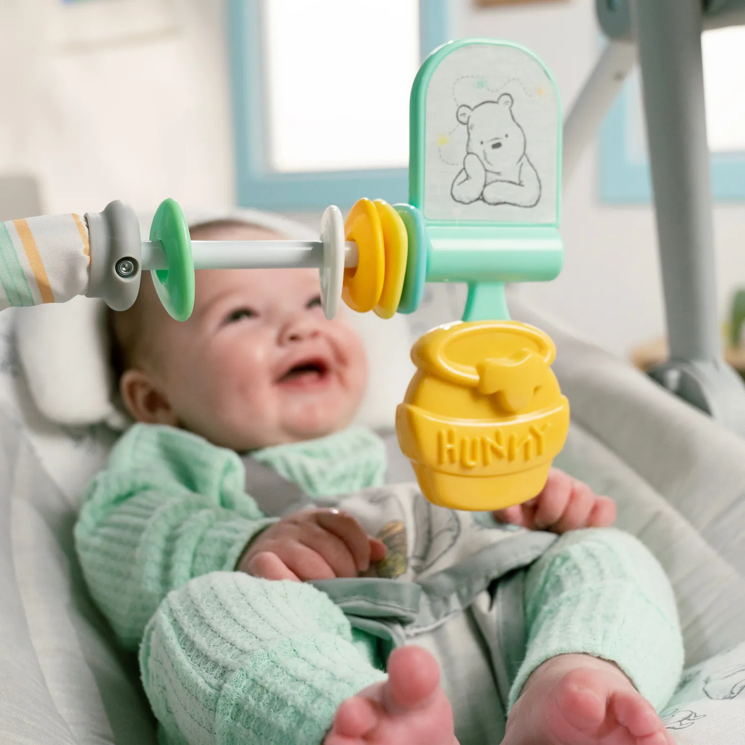 Bright Starts Winnie Pooh Milestone Babyschaukel