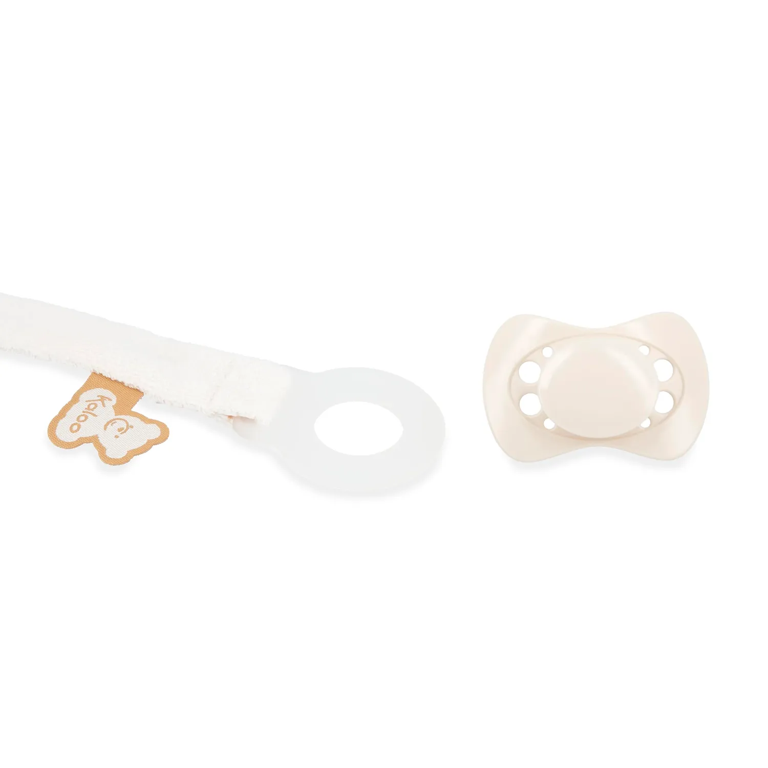 Kaloo Schnullerclip Schnullerhalter Creme 22 cm ab Geburt