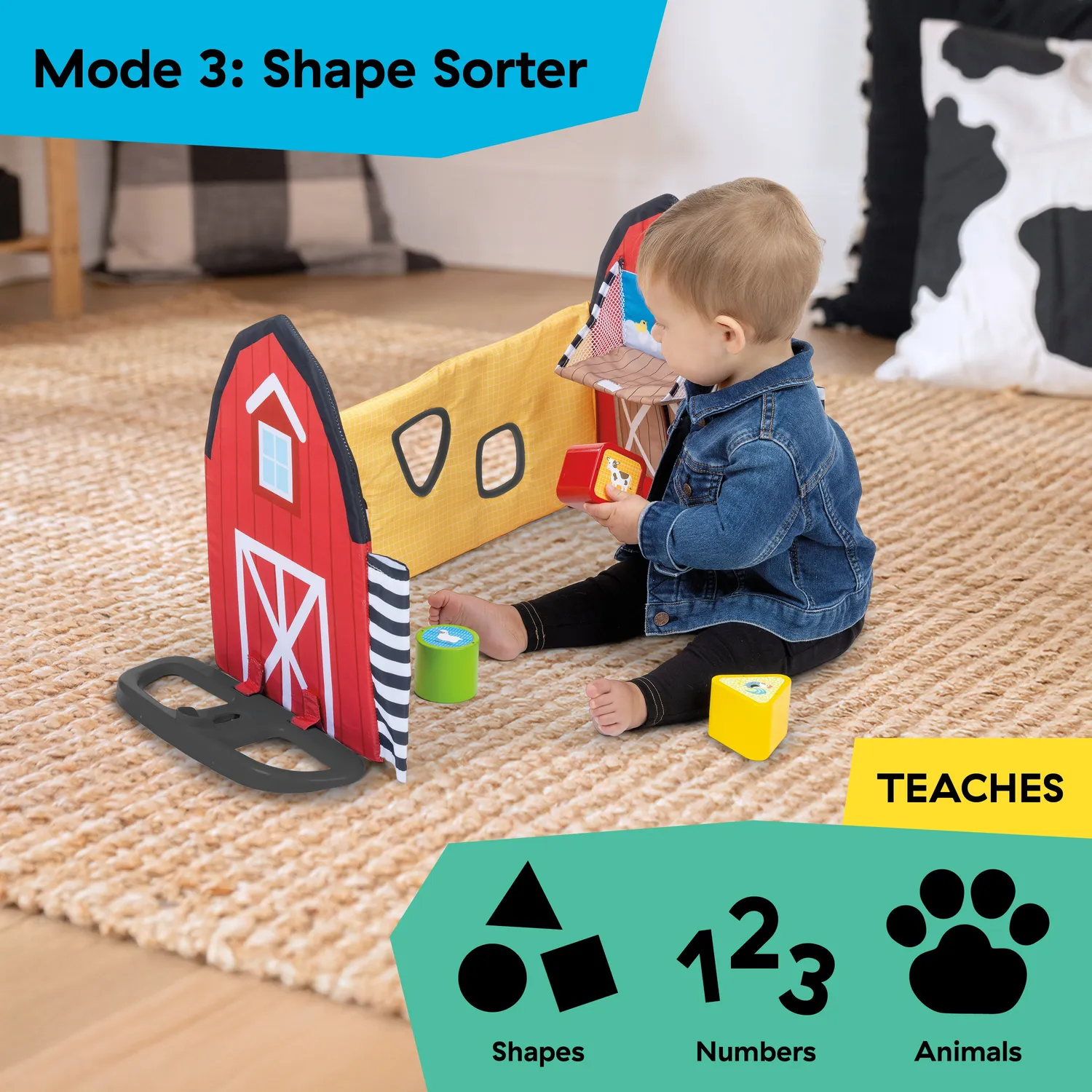 Baby Einstein Farm Explorers Busy Barnyard Spieldecke 4-in-1