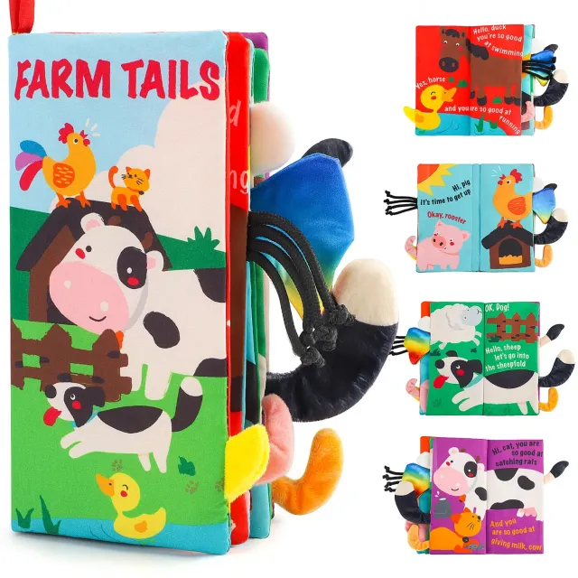 beiens Stoffbuch Bauernhof Knisterbuch Baby