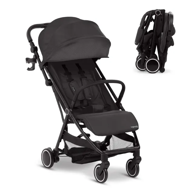 Ingenuity 3D Travelmate Pro Reisebuggy schwarz mit Trittbrett