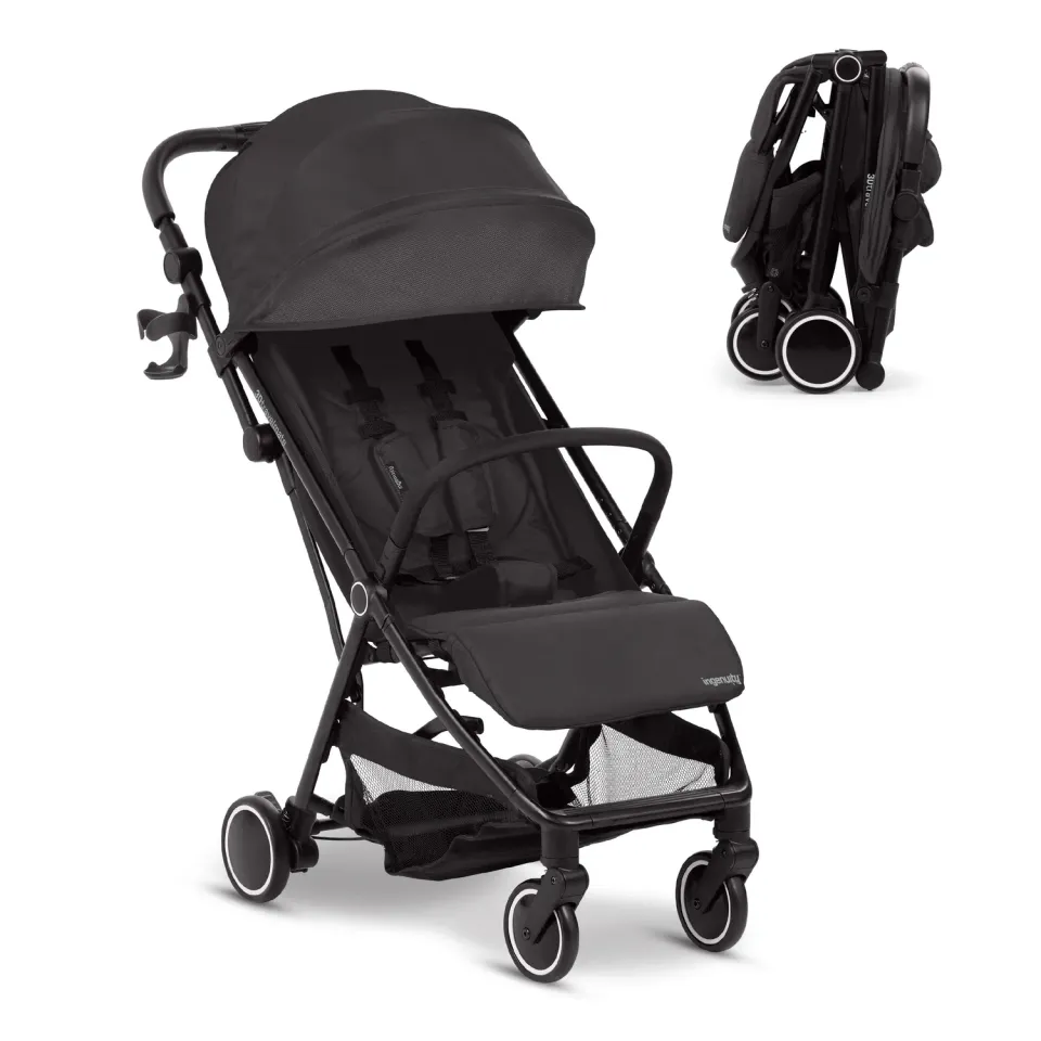 Ingenuity 3D Travelmate Pro Reisebuggy schwarz mit Trittbrett