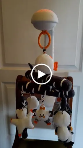 TUMAMA Baby Mobile mit Projektor schwarz-weiß Sternenhimmel