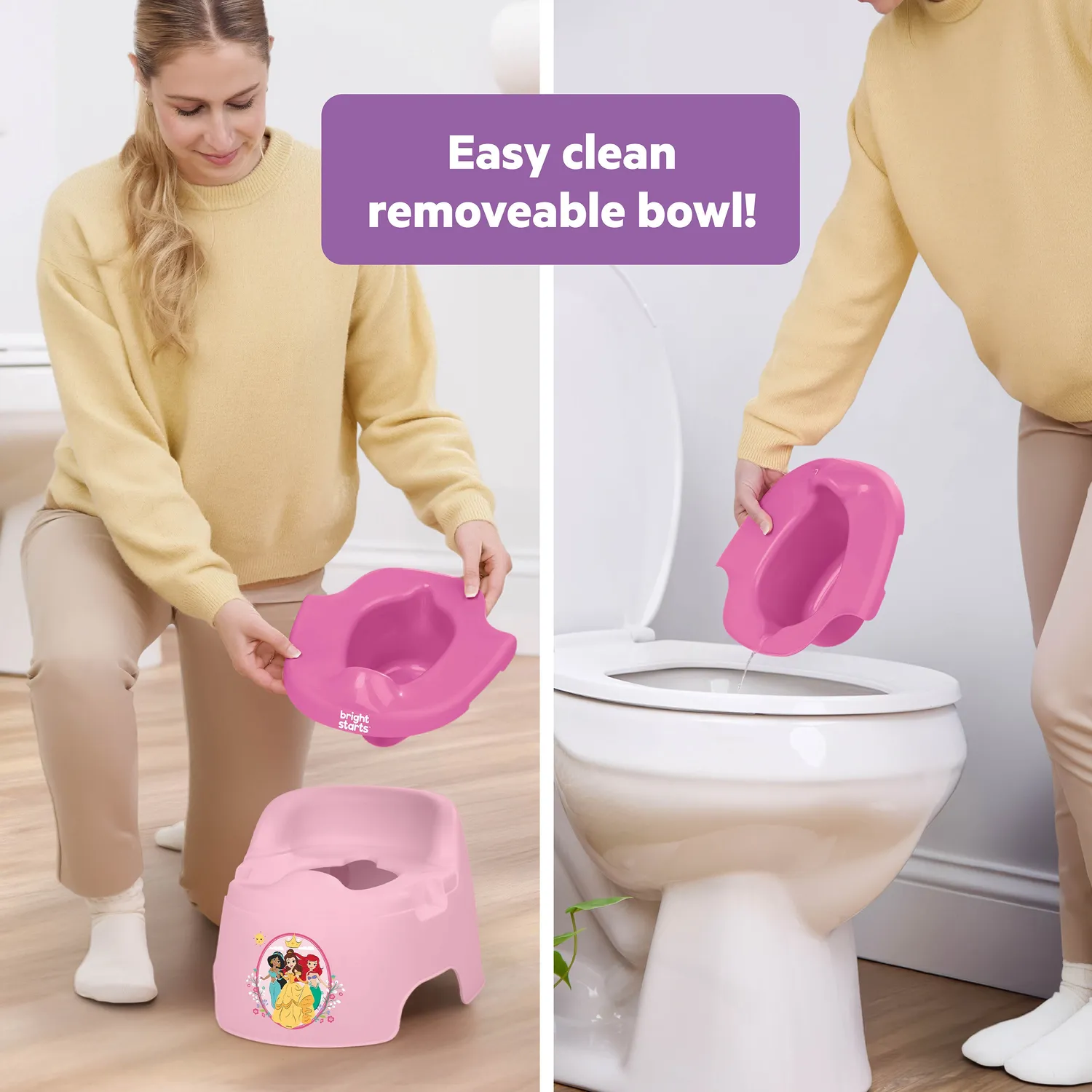 Bright Starts Disney Princess Full Comfort Töpfchen Rosa