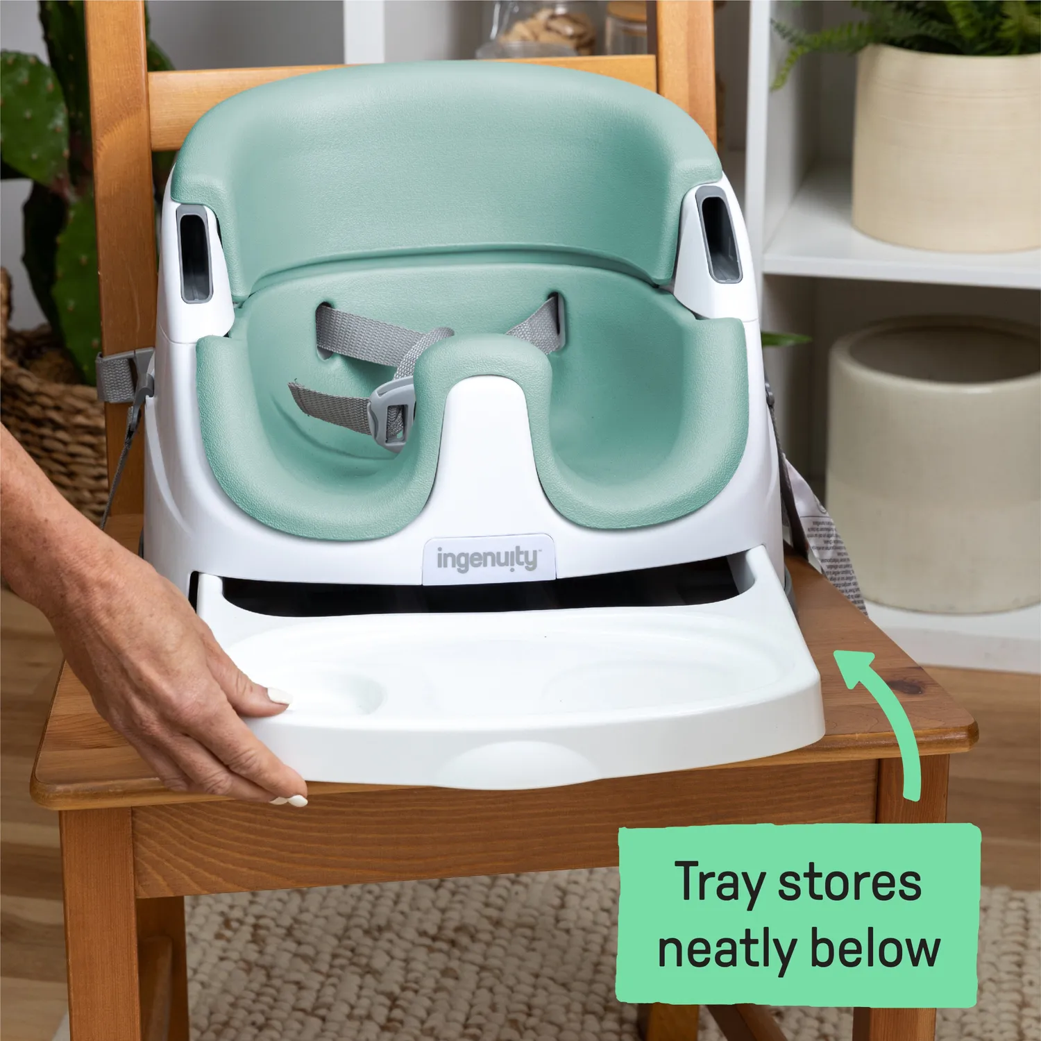 Ingenuity Baby Base 2-in-1 Booster Mist mit Tablett