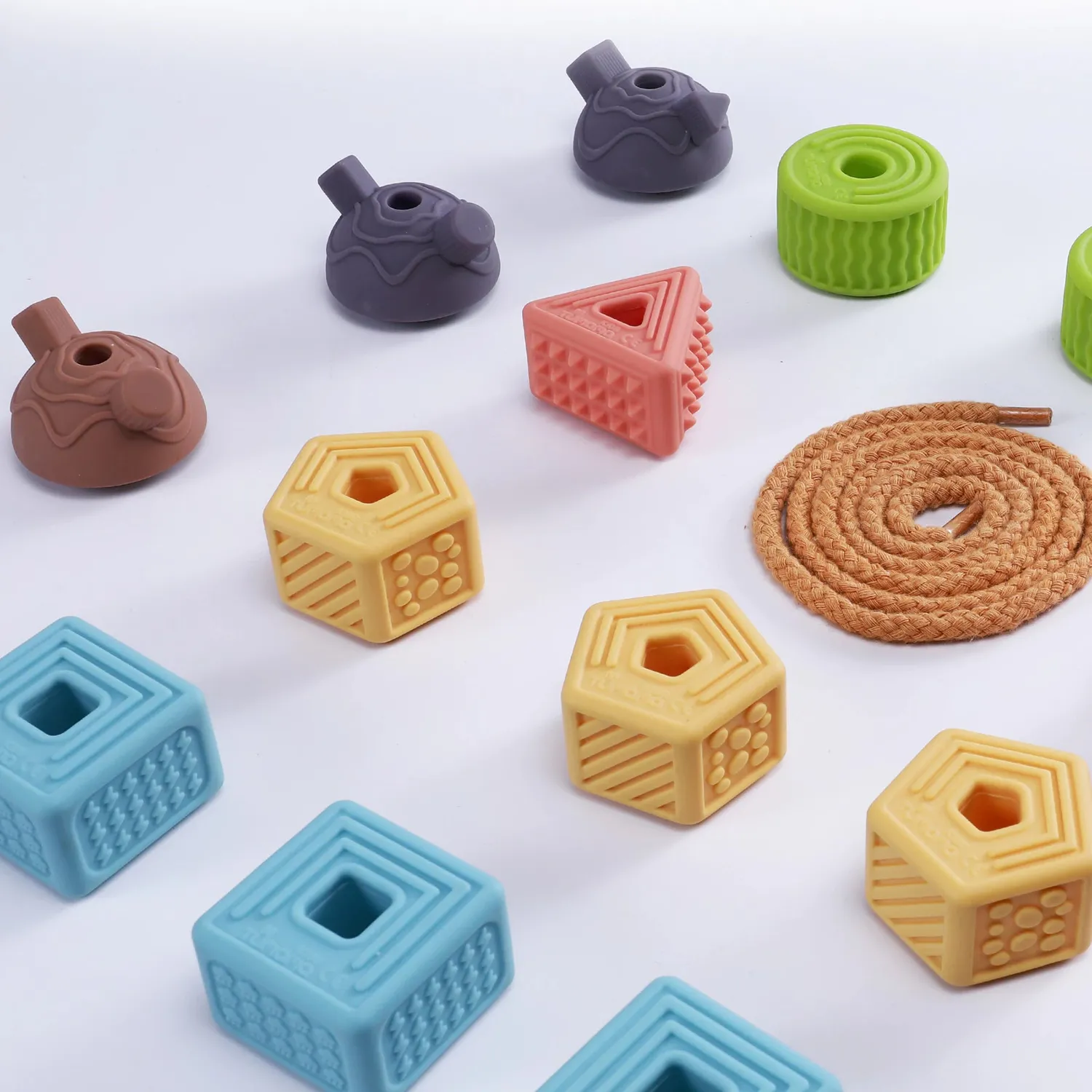 TUMAMA Soft Stacking Blocks Stapelspiel 18-tlg Baby