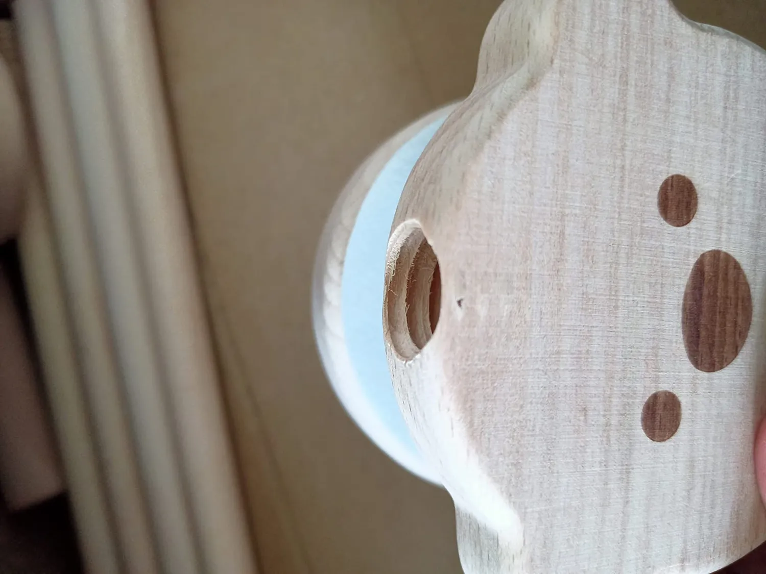 let's make Bär Mobile-Halter Holz höhenverstellbar