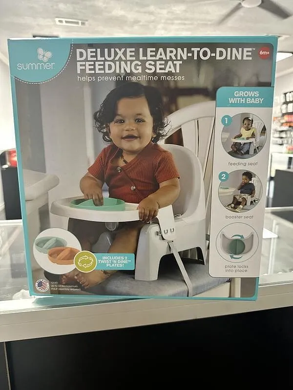 Summer Learn-to-Dine Deluxe Sitzerhöhung mit Tablett 2-tlg