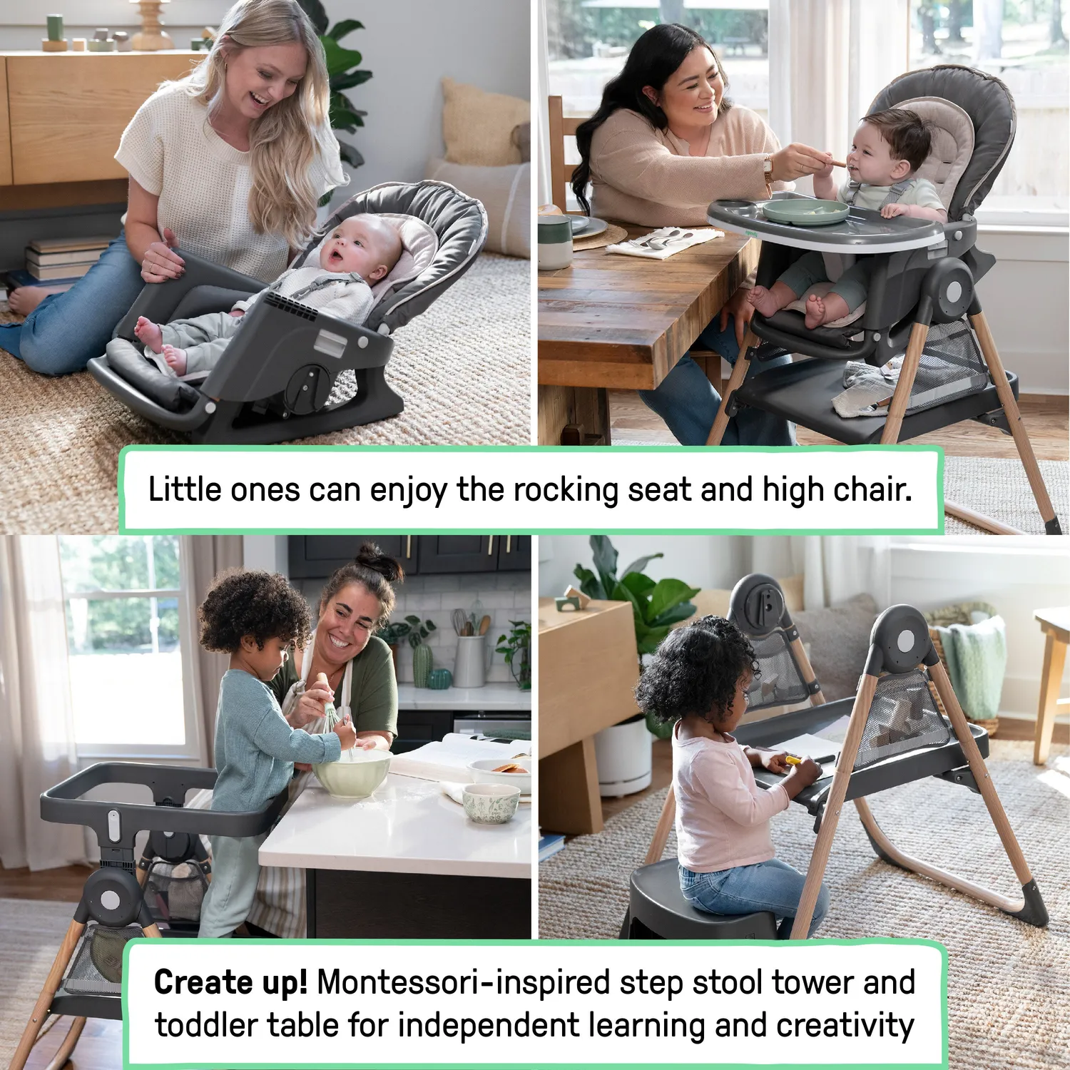 Ingenuity Create Up Wesley Hochstuhl 9-in-1 faltbar