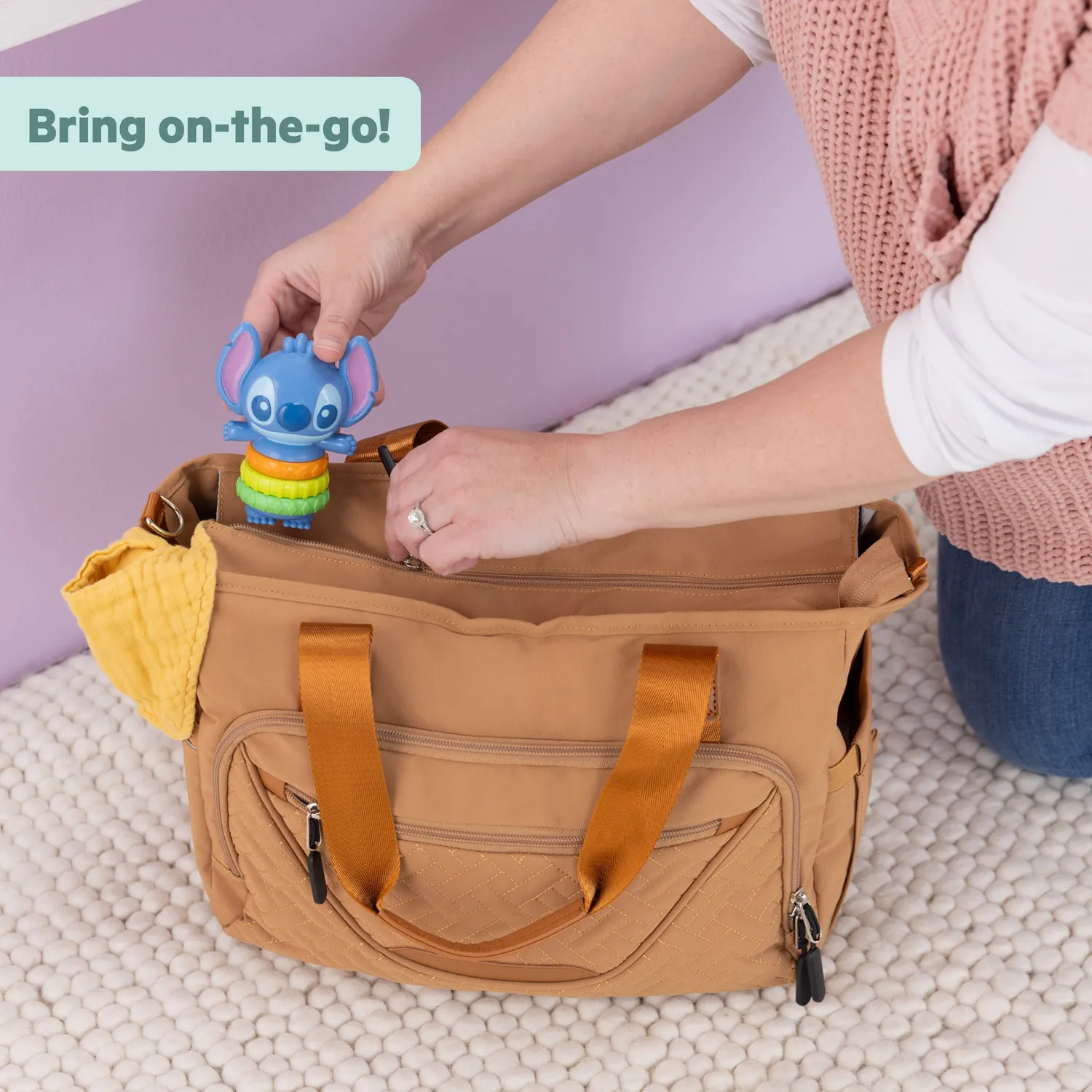 Disney Baby Stitch Fidget Spielzeug mit Rassel