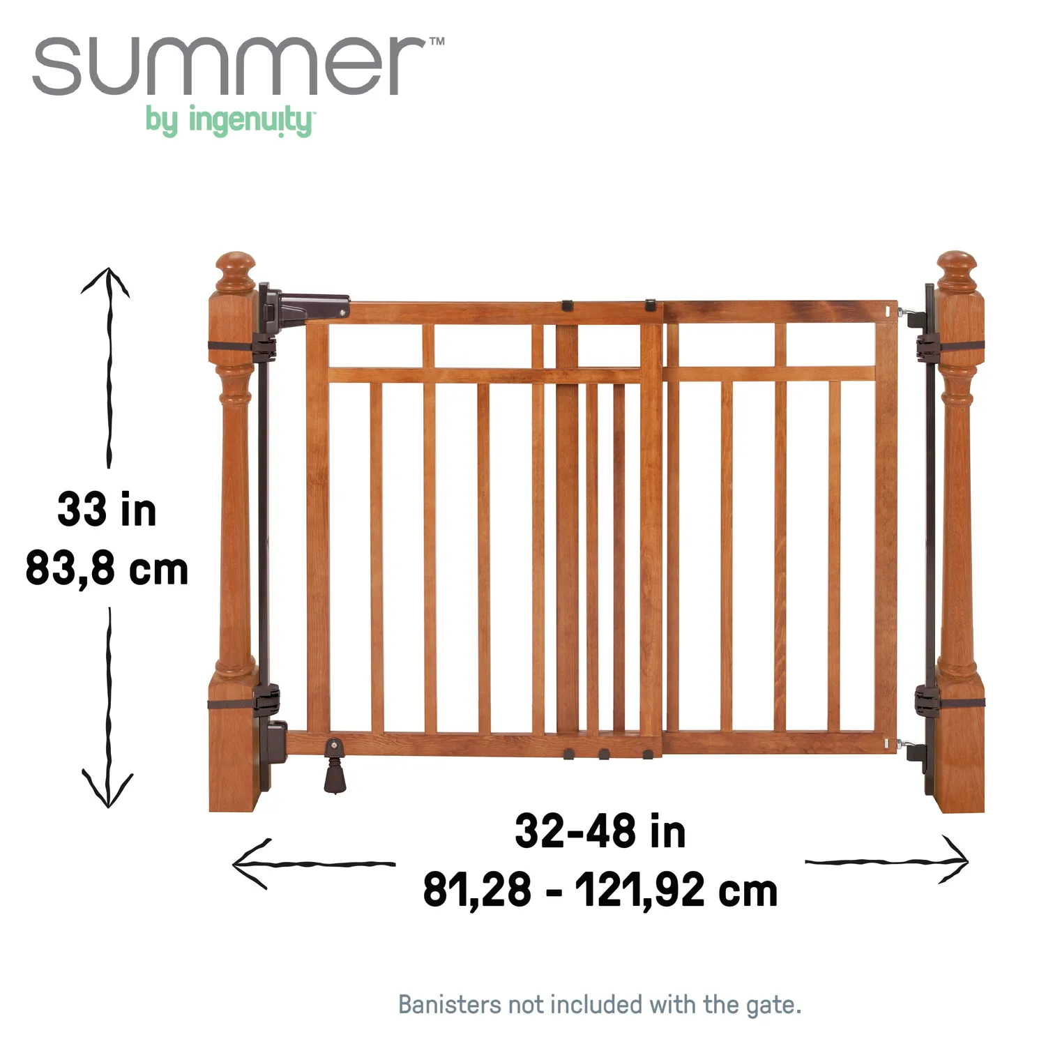 Ingenuity Stairway+ 48W Baby Treppengitter Kirsche 81-122 cm