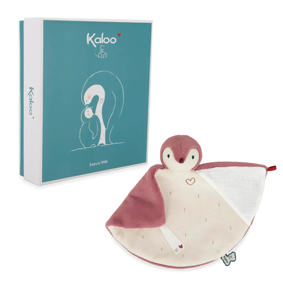Kaloo Complices Pinguin Schnuffeltuch rosa 23 cm beruhigend