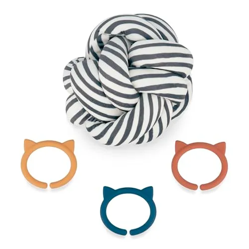 Kaloo Stimuli Greifball Sensorikball 16 cm + 3 Beißringe waschbar
