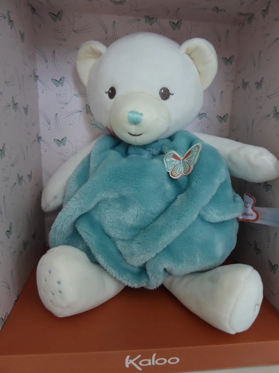 Kaloo Plume Teddybär Plüschtier Grün 23 cm Kuscheltier