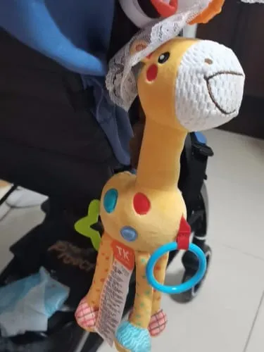 TUMAMA Giraffe Anhängerspielzeug Beissring Rassel