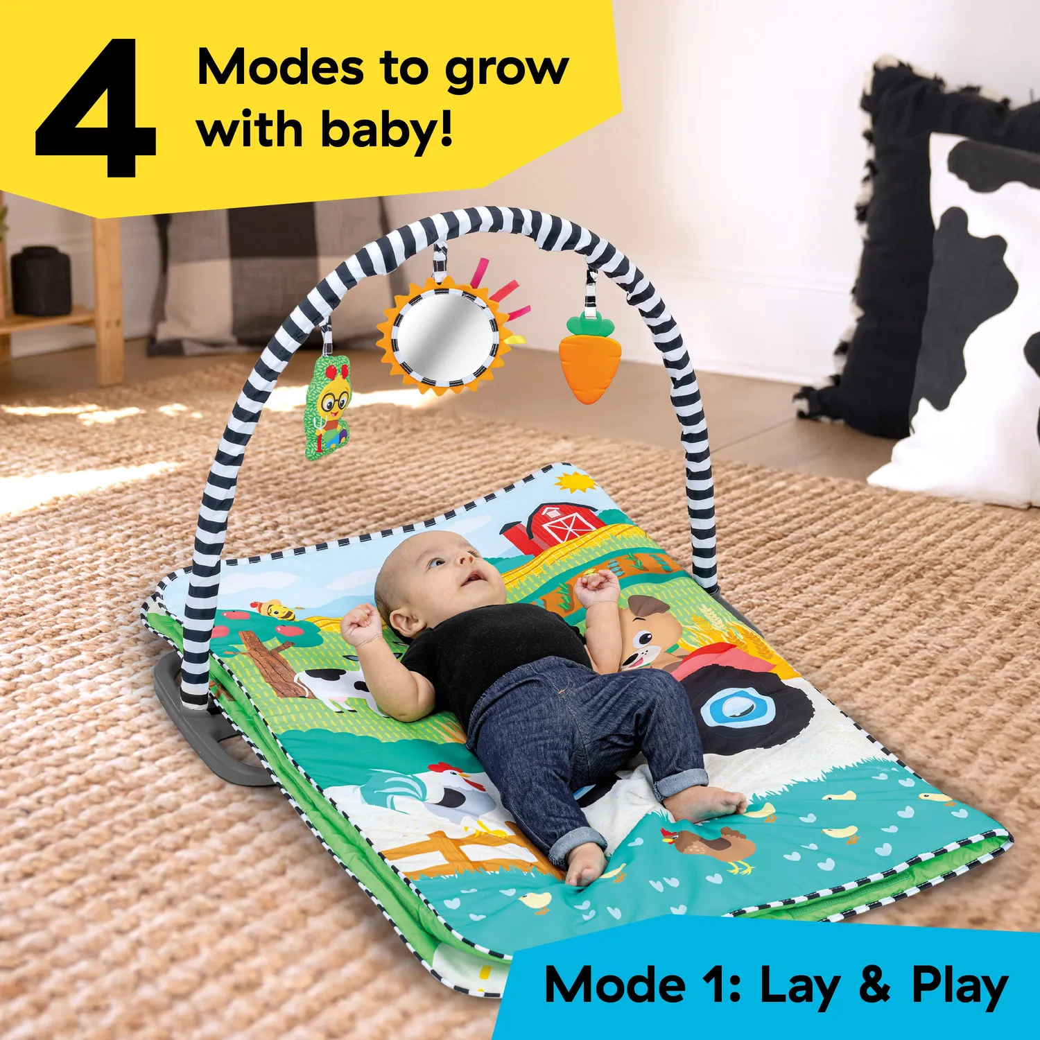 Baby Einstein Farm Explorers Busy Barnyard Spieldecke 4-in-1