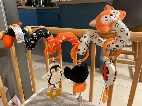 TUMAMA Fuchs Spiralspielzeug Kinderwagen Beissring