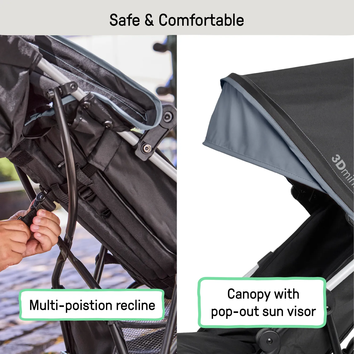 Ingenuity 3Dmini Buggy Slate leicht 5 kg Liegeposition